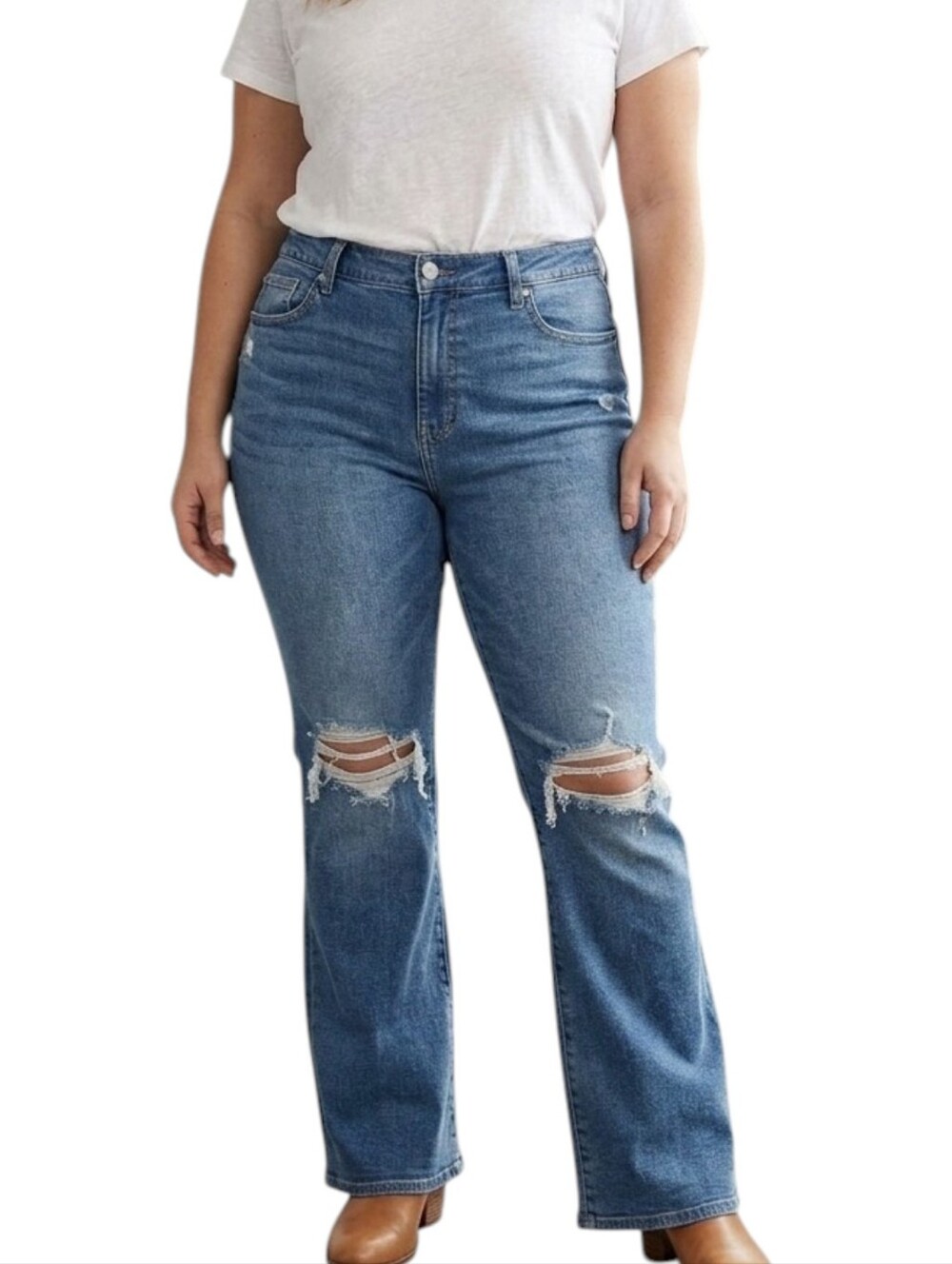 American Eagle Next Level Stretch Kick Boot Mid-Rise Size 16 Short